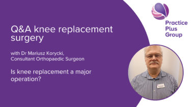 Is knee surgery a major operation?