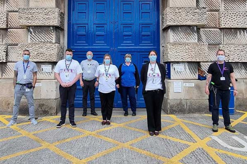 HMP Exeter staff after treating patients for Hepatitis C