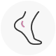 Foot surgery icon