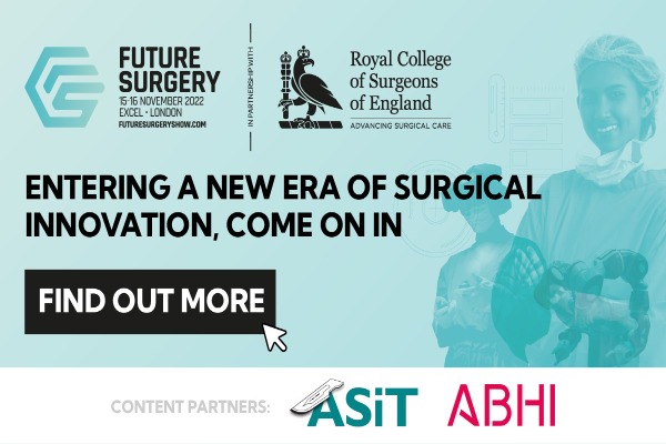 Banner advertisement for Future Surgery 2022 convention