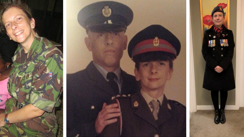 Pictures of Sarah Hardy, armed forces veteran
