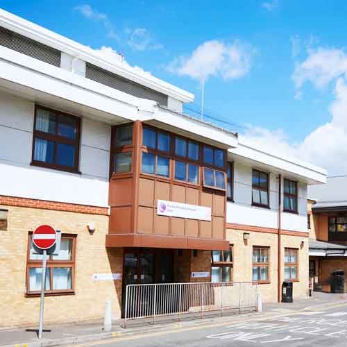 Ilford hospital, view of the front elevation