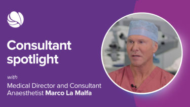 Marco consultant spotlight image. Watch video with surgeon talking about surgery.