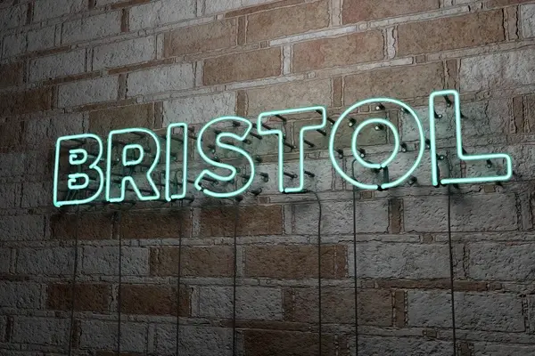 Light up sign reading Bristol