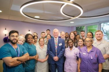 New Birmingham hospital photo, Practice Plus Group- Dr Hilary Jones with hospital staff