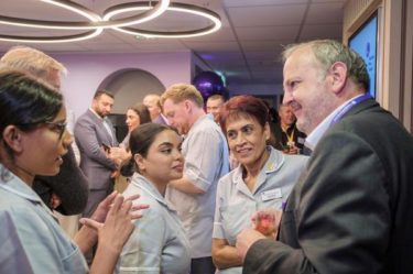 Birmingham hospital image staff at opening