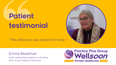 Knee surgery patient testimonial Plymouth Emma Beadman