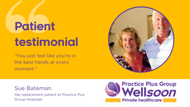 Sue Bateman hip replacement patient testimonial at Emersons Green