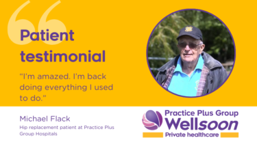 Michael Flack Wellsoon hip patient testimonial