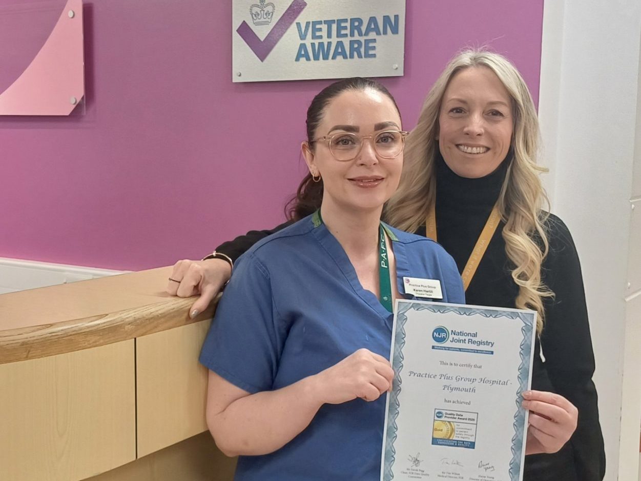 Sarah Fell with Karen Harthill