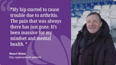 Patient hip replacement testimonial: Former West Ham player Stuart Slater