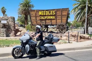 david welsh hernia patient motorbike image