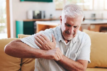 rotator cuff repair older man with painful shoulder